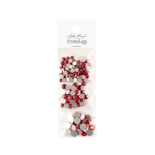 Crystal Lane DIY Assorted Round Glass Flatback Rhinestones Combo